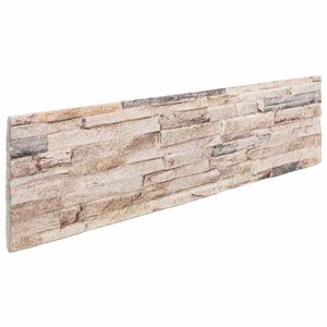 vidaXL N&aacute;stenn&eacute; panely 10 ks 100 x 25 cm Biela a červen&aacute; EPS pena