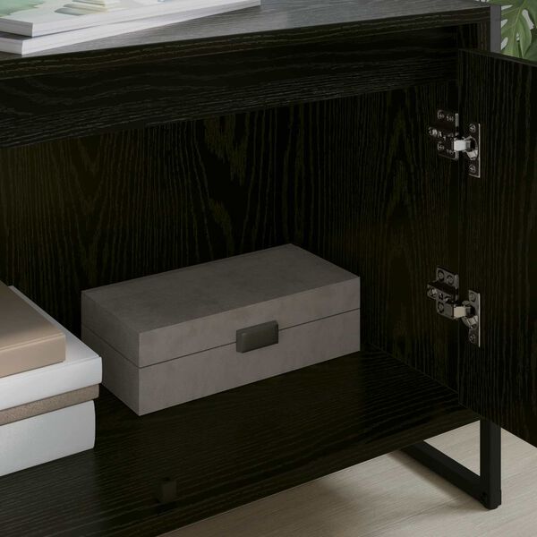 vidaXL TV skrinka Čierny dub 140 x 36 x 49.5 cm Kompozitn&eacute; drevo