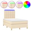 vidaXL Boxspring posteľ s matracom a LED kr&eacute;mov&aacute; 120x190 cm l&aacute;tka