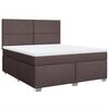 vidaXL Boxspring posteľ s matracom tmavohned&aacute; 180x200 cm l&aacute;tka