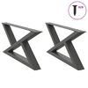 vidaXL Nohy konferenčn&eacute;ho stol&iacute;ka 2 ks antracitov&eacute; 70x(30-31,3) cm oceľov&eacute;