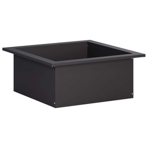 vidaXL Kr&uacute;žok na ohnisko Čierna 90 x 90 x 25 cm Oceľ