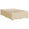 vidaXL Boxspring posteľ s matracom kr&eacute;mov&yacute; 120x200 cm l&aacute;tka