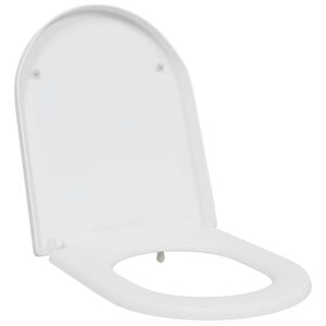 vidaXL WC sedadlo Biela 49 x 36 x 4 cm Duroplast
