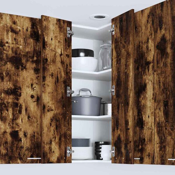 vidaXL Z&aacute;vesn&aacute; skrinka s &uacute;ložiskom &Uacute;den&yacute; dub a biely 57 x 57 x 100 cm