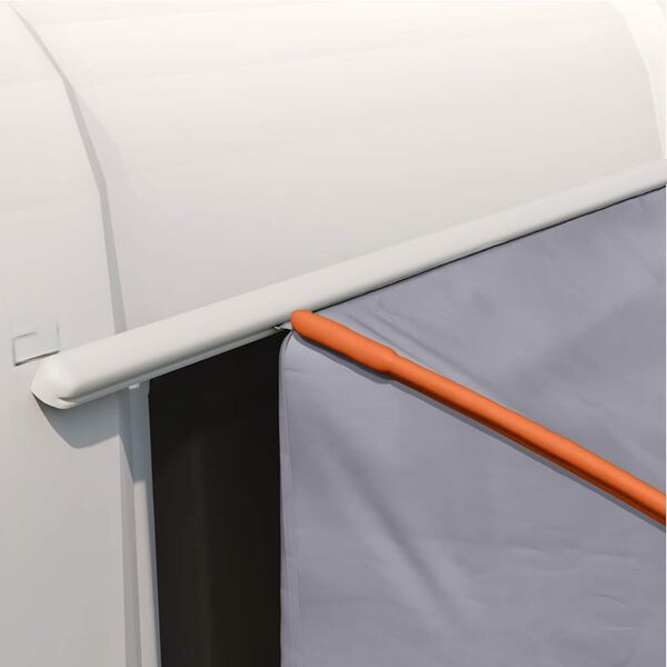 vidaXL Stan na zadn&eacute; dvere auta &Scaron;ed&aacute; a oranžov&aacute; 194 x 180 x 210 cm