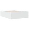 vidaXL Posteľný rám biely 120x190 cm kompozitné drevo