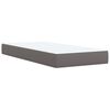 vidaXL Boxspring posteľ s matracom sivá 80x200 cm umelá koža