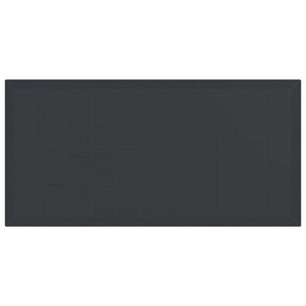 vidaXL Z&aacute;hradn&yacute; jed&aacute;lensk&yacute; set 7 pcs Antracit Polypropyl&eacute;n