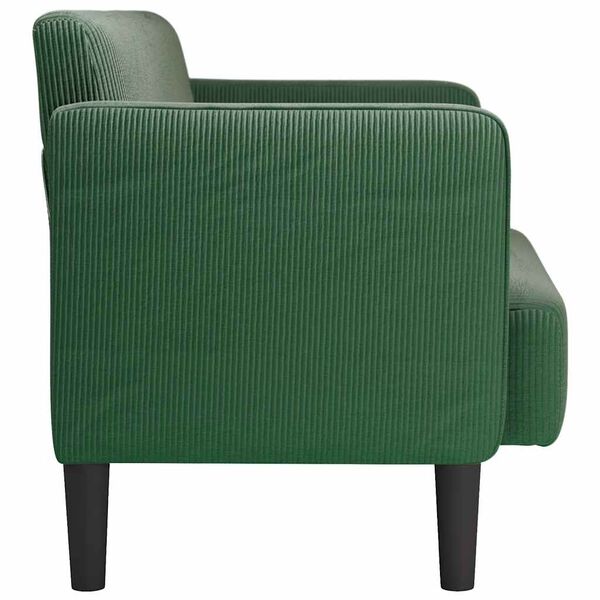 vidaXL Loveseat Pohovka tmavozelen&aacute; 109 cm man&scaron;estrov&aacute; l&aacute;tka