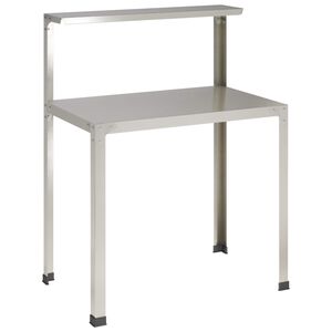 vidaXL Stol&iacute;k na pres&aacute;dzanie 100 x 50 x 104 cm Nehrdzavej&uacute;ca oceľ