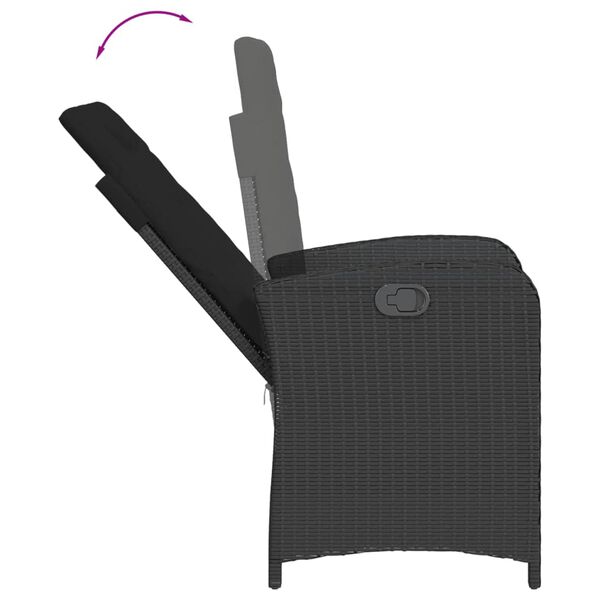 vidaXL 9-dielna z&aacute;hradn&aacute; jed&aacute;lensk&aacute; sada s vank&uacute;&scaron;mi čierna polyratan