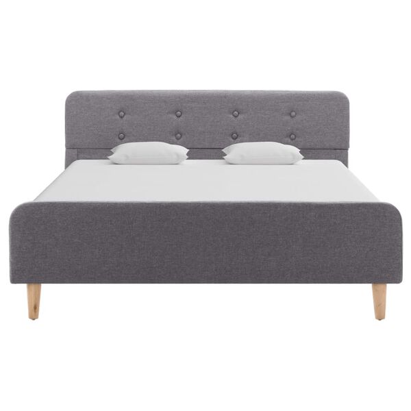 vidaXL Posteľn&yacute; r&aacute;m, svetlosiv&yacute;, l&aacute;tka 120x200 cm