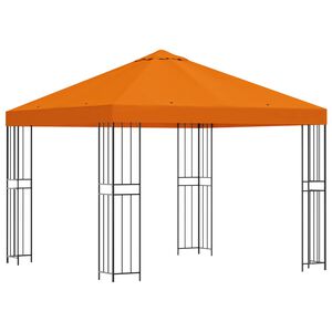 vidaXL Alt&aacute;nok 3 x 3 m Oranžov&aacute; Polyester a oceľ 190 gsm