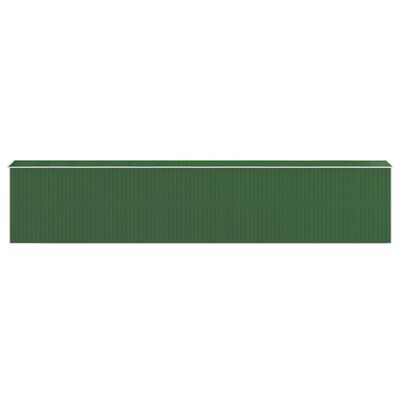 vidaXL Záhradná kôlňa zelená 192x1021x223 cm pozinkovaná oceľ