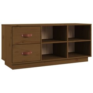 vidaXL Lavica na top&aacute;nky medovohned&aacute; 100x34x45 cm mas&iacute;vna borovica