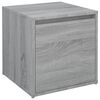 vidaXL Box so z&aacute;suvkou, siv&yacute; dub sonoma 40,5x40x40cm, kompozitn&eacute; drevo