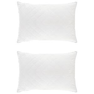 vidaXL Vank&uacute;&scaron; FULDA 2 ks 50 x 75 cm 100% husacie perie a dolu Biela