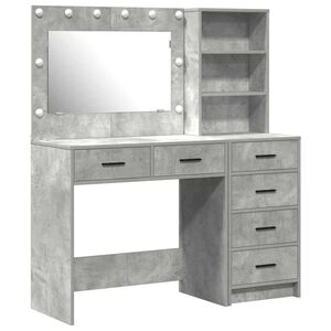 vidaXL Toaletn&yacute; stol&iacute;k 2 ks Siv&aacute; 78.5 x 41 x 135 cm Kompozitn&eacute; drevo