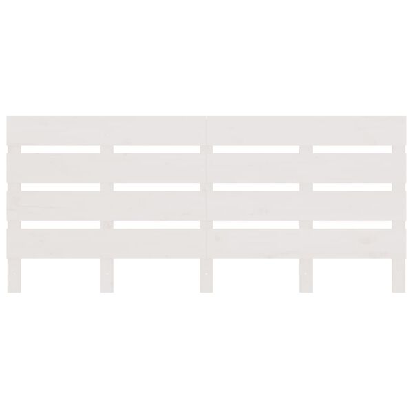 vidaXL Čelo postele biele 120x3x80 cm mas&iacute;vna borovica