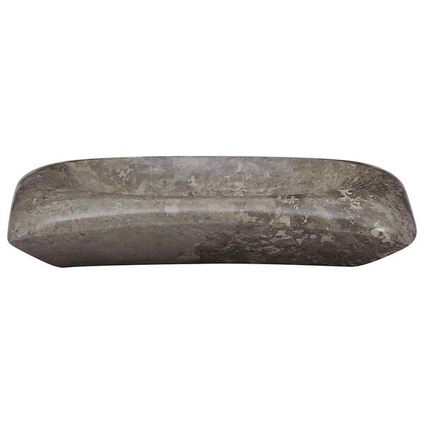 vidaXL Um&yacute;vadlo siv&eacute; 50x35x10 cm mramor