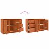 vidaXL Serv&iacute;rovacia skriňa so z&aacute;suvkou Hned&yacute; dub 111 x 34 x 75 cm