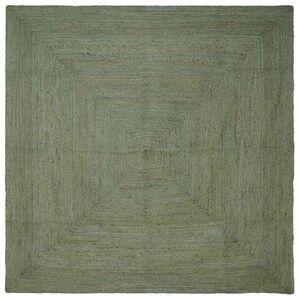vidaXL Kusov&eacute; koberce &Scaron;tvorcov&yacute; Olivovo zelen&aacute; 300 x 300 cm Juta