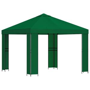 vidaXL Alt&aacute;nok 3 x 3 m Zelen&aacute; Polyester a oceľ 190 gsm