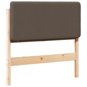 vidaXL Čal&uacute;nen&eacute; čelo postele s čelnou doskou Hned&aacute; a taupe 75 cm