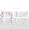 vidaXL Stĺp na plot. Zelen&aacute; 100 x 0,5 m (13 mm sieť) Ocel a PVC
