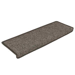 vidaXL N&aacute;&scaron;ľapy na schody vzhľad sisal 15 ks 65x21x4 cm siv&eacute; a b&eacute;žov&eacute;