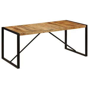 vidaXL Jed&aacute;lensk&yacute; st&ocirc;l, surov&yacute; mangov&yacute; mas&iacute;v 180 cm