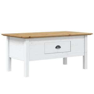 vidaXL Konferenčn&yacute; stol&iacute;k BODO bielo-hned&yacute; 100x55x46 cm borovic. mas&iacute;v
