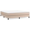 vidaXL Posteľn&yacute; r&aacute;m s boxspringom kapuč&iacute;nov&yacute; 160x200 cm umel&aacute; koža