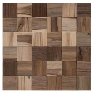 vidaXL Stenov&yacute; panel 11 ks Pr&iacute;rodn&aacute; 30 x 30 x 2 cm