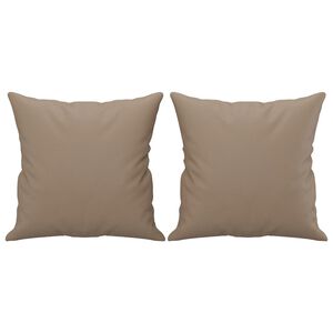 vidaXL Dekorat&iacute;vne vank&uacute;&scaron;e 2 ks kapuč&iacute;nov&eacute; 40x40 cm umel&aacute; koža