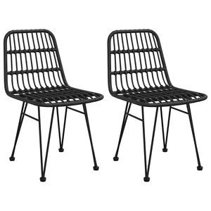vidaXL Z&aacute;hradn&eacute; stoličky 2 ks 48x62x84 cm PE Rattan