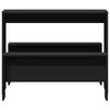 vidaXL 3-dielna súprava stolíka a lavičky čierna kompozitné drevo