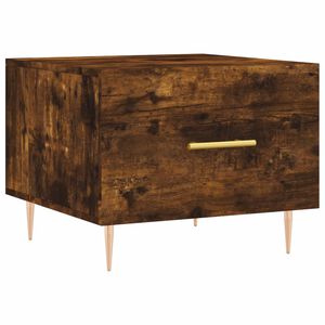 vidaXL Konferenčn&yacute; stol&iacute;k dymov&yacute; dub 50x50x40 cm spracovan&eacute; drevo