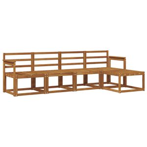 vidaXL Z&aacute;hradn&aacute; s&uacute;prava gaučov 5 pcs Pr&iacute;rodn&aacute; Pevn&eacute; ak&aacute;ciov&eacute; drevo