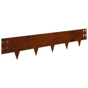 vidaXL Obrubn&iacute;k tr&aacute;vnika 30 ks 100 x 20 cm Oceľ Hrdzav&yacute;
