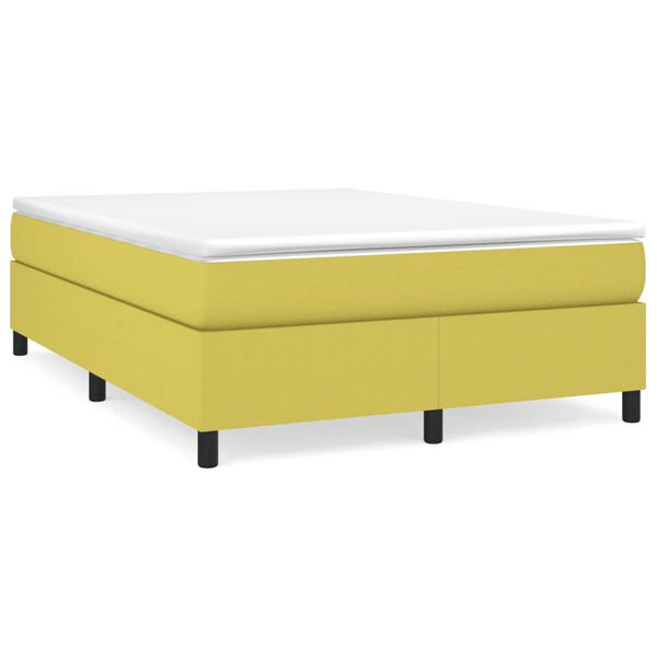 vidaXL Boxspring posteľ s matracom zelen&aacute; 140x190 cm l&aacute;tka