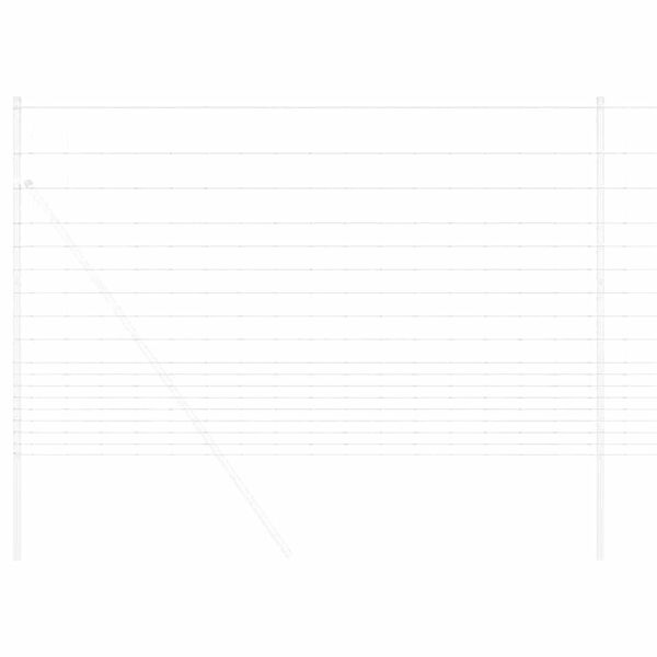 vidaXL Pastiersky plot Sivá 1.5 x 10 m Oceľ