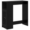 vidaXL Barov&yacute; st&ocirc;l 101 x 40 x 103,5 cm Kompozitn&eacute; drevo Čierny dub