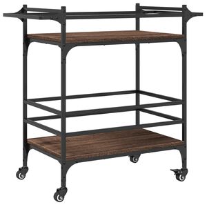 vidaXL Kuchynsk&yacute; voz&iacute;k hned&yacute; dub 82x40x78,5 cm kompozitn&eacute; drevo