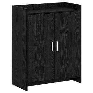 vidaXL Skriňa na top&aacute;nky Čierny dub 73,5 x 36 x 92 cm Kompozitn&eacute; drevo