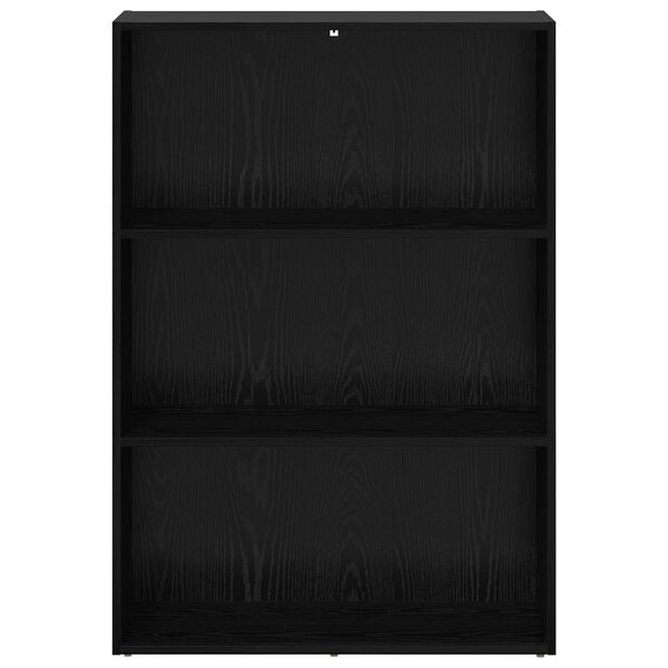 vidaXL Reg&aacute;l na knihy Čierny dub 60 x 30 x 76.5 cm Kompozitn&eacute; drevo