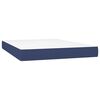 vidaXL Boxspring posteľ s matracom modr&yacute; 140x190 cm l&aacute;tka