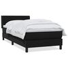 vidaXL Posteľn&yacute; r&aacute;m boxspring s matracom čierny 90x210 cm zamat