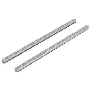 vidaXL Z&aacute;vitov&eacute; tyče 2 pcs Strieborn&aacute; M6 x 120 mm Kov